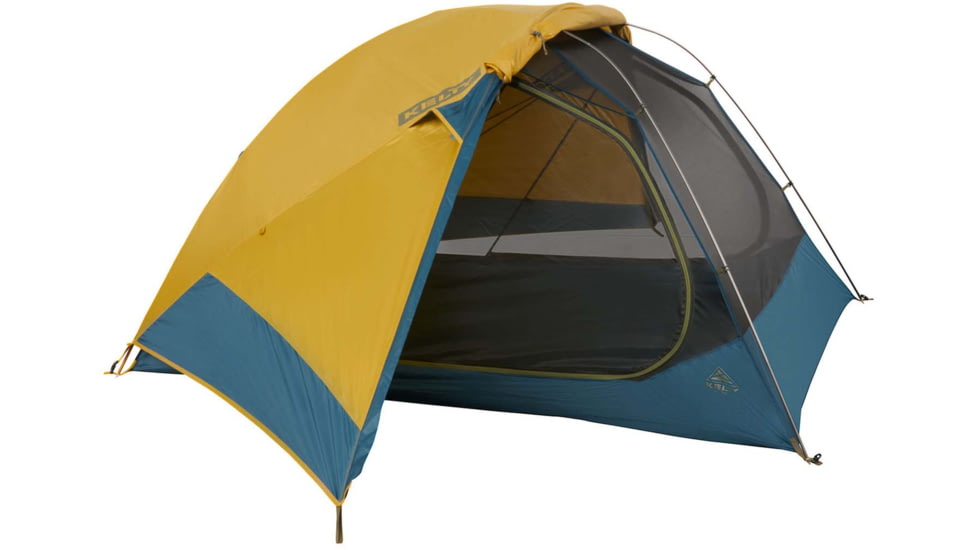 Kelty Far Out 3 w/Footprint Tent, Olive Oil/Agean Blue, One Size, 40835322
