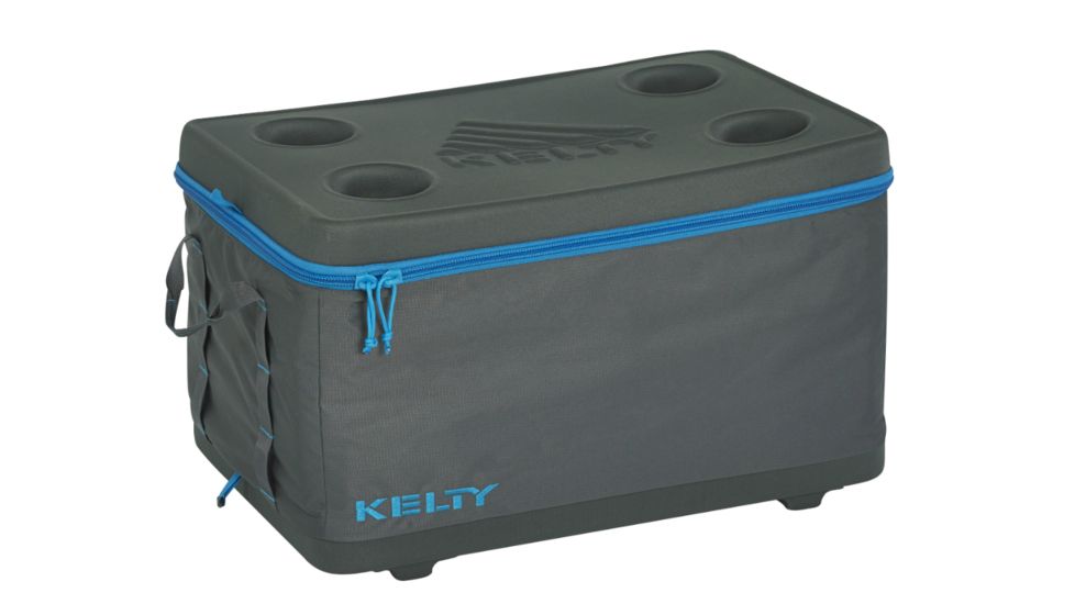 Kelty Folding Cooler-Smoke/Paradise Blue-Large