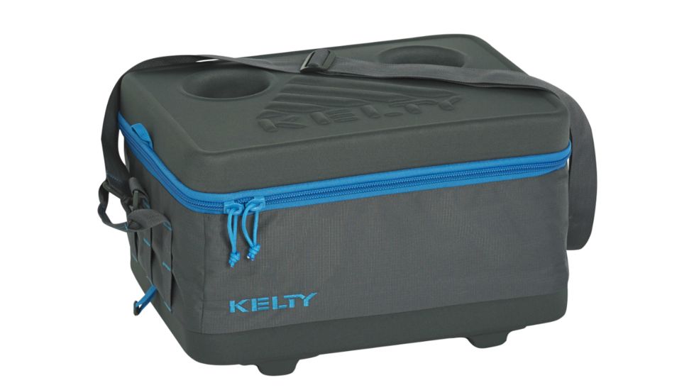 Folding Cooler-Smoke/Paradise Blue-Medium