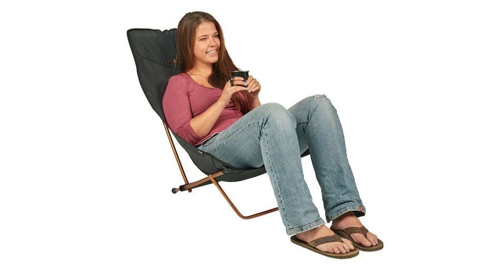 Kelty Linger Get-Down Chair, Heather Black/Ano Copper, 61511917HBK