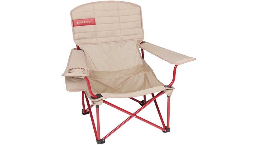 Kelty Mesh Lowdown Chair-Tundra/Chili Pepper