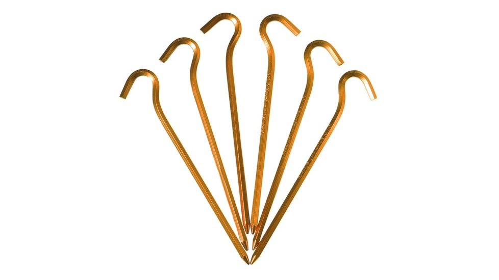 Kelty Nobendium II Stake, 6Pk, MANDARINE RED, One Size, 47826220