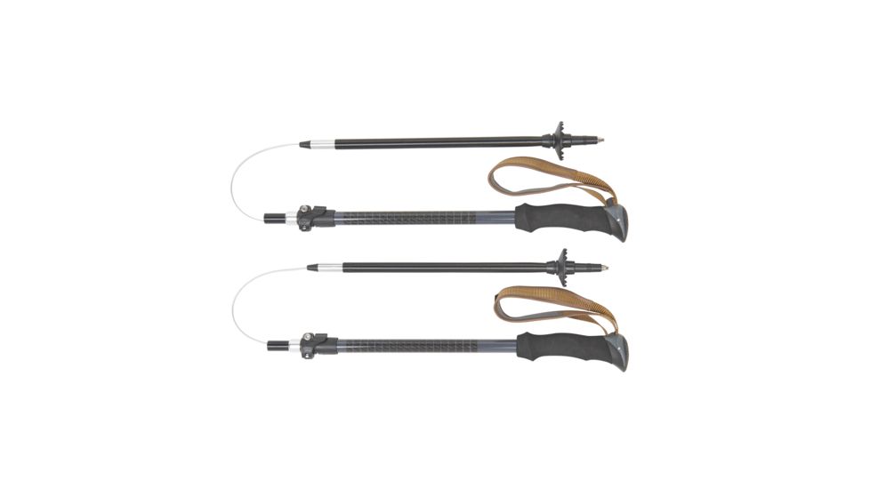 Kelty Origami Adjustable Z-Type Trekking Poles, Black/Dark Shadow, 27680118