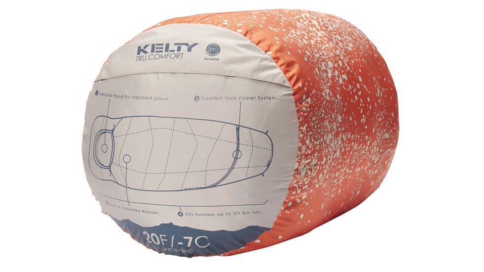 Kelty Tru.Comfort 20 Deg Thermapro - Womens, Sand/Nasturium Galaxy, Regular, 35421019RR