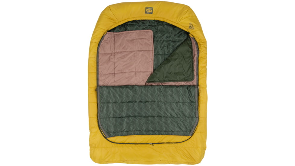 Kelty Tru.Comfort 20F Doublewide Sleeping Bag, Olive Oil/Gamescape, Double Wide, 35417123DWOOL