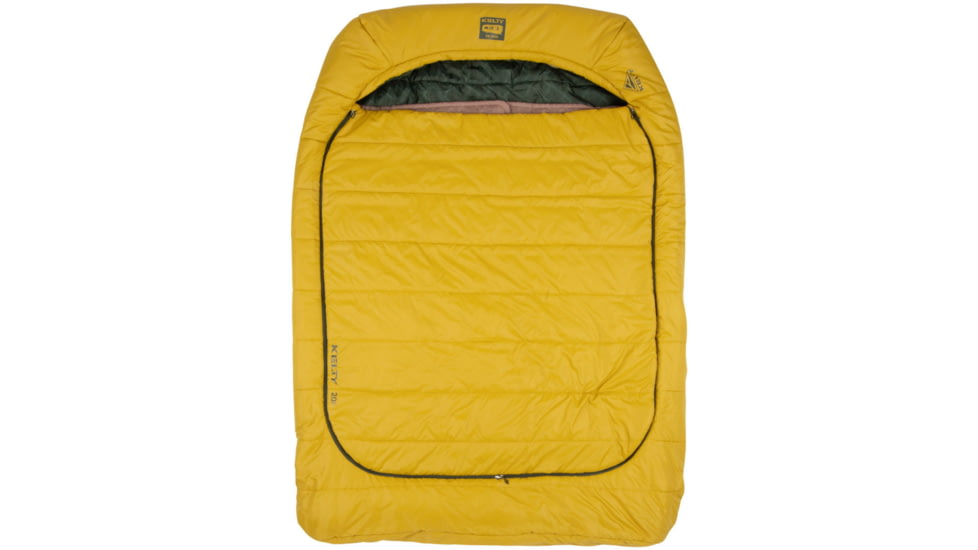 Kelty Tru.Comfort 20F Doublewide Sleeping Bag, Olive Oil/Gamescape, Double Wide, 35417123DWOOL