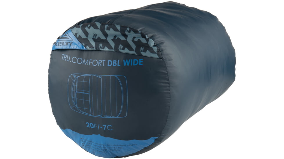 Kelty Tru.Comfort 20F Doublewide Sleeping Bag, Pageant Blue/Hiker, Double Wide, 35417123DWPGB