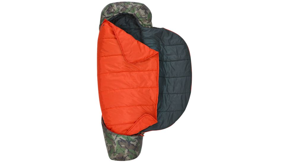 Kelty Tru. Comfort Boy's 20 Sleeping Bag Synthetic-Camo-Youth-Right