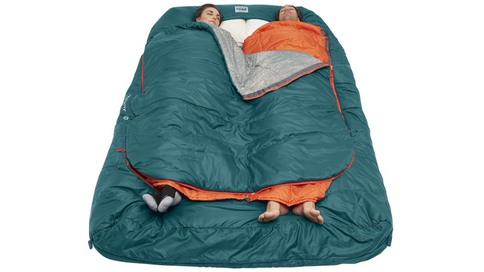 Kelty Tru.Comfort Sleeping Bag Doublewide 20F, Deep Teal, Regular, 35417119DWDT