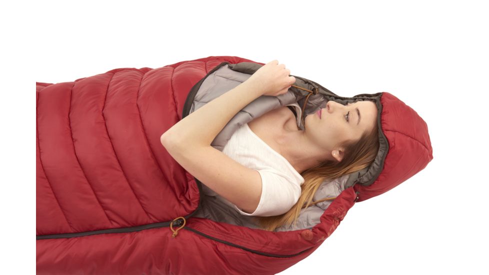 Kelty Tuck 20 Degree Thermapro Ultra Women's Sleepin Bag, Garnet Red/Smoke, Women's Regular, 35413318RR
