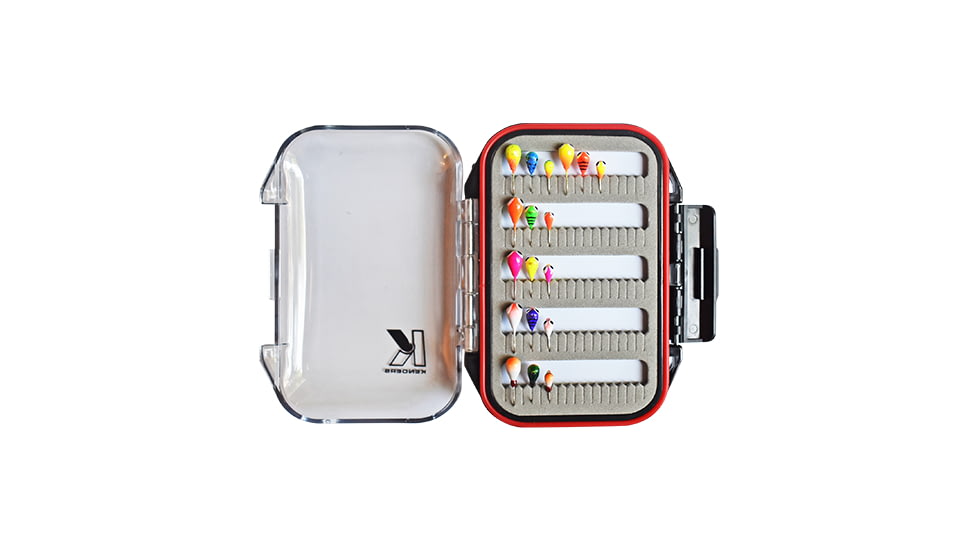 Kenders Outdoors 18 Piece Bright Uv Tungsten Jig Set With Premium Box, Clear, 18UVTJB