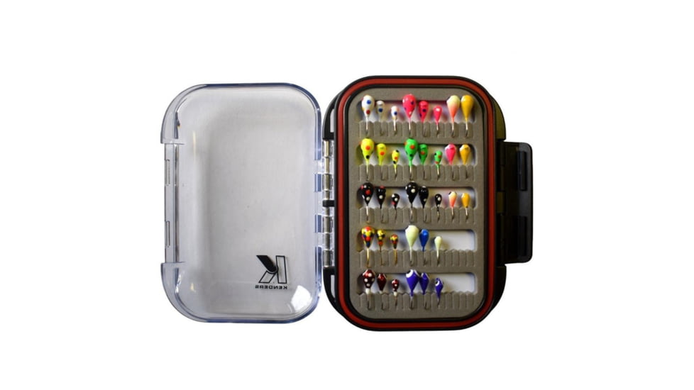 Kenders Outdoors 36 Piece Tungsten Jig Set With Premium Box, Clear, 36TJB