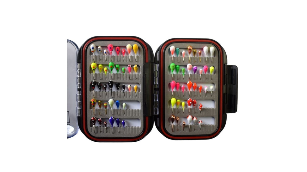 Kenders Outdoors 72 Piece Tungsten Jig Set With Premium Box, Clear, 72TJB