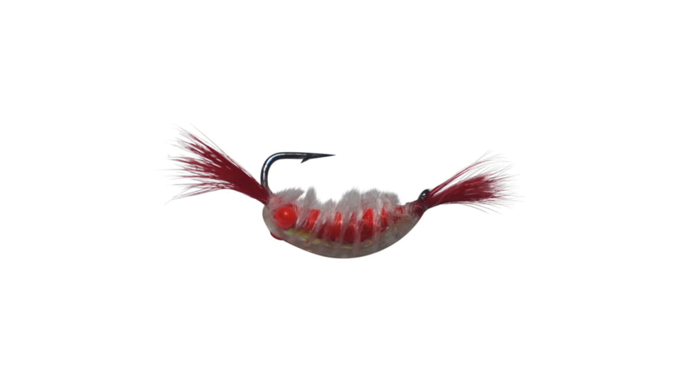 Kenders Outdoors Akua Red Eye Shrimp, White Red, 1/32 oz, RES2