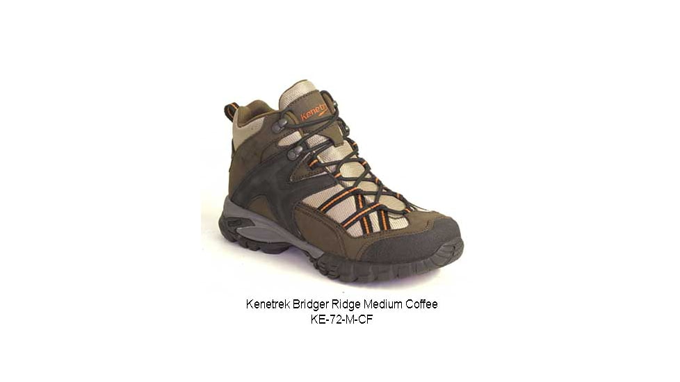 Kenetrek Bridger Ridge Hiking Shoes - Men's, Coffee, Mid-Ankle Height, 8.0 Medium, Mid Lightweight KE-72-M-CF 08.0MED
