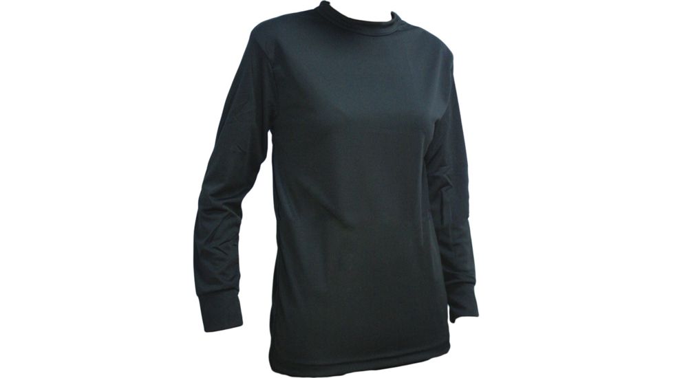 Kenyon Silkyester Blk Crew Top Wmns S 491BKS