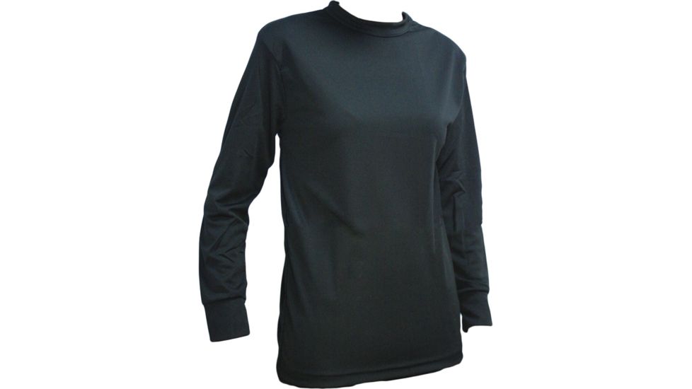 Kenyon Silkyester Blk Crew Top Wmns S 491BKS