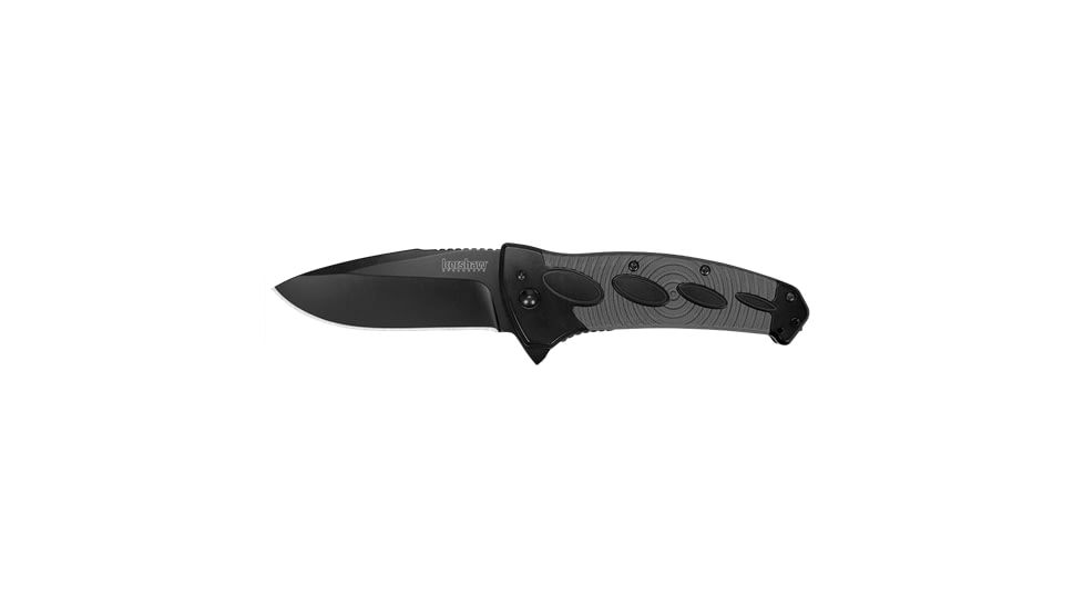 Kershaw Identity 1995 Folding Knives, 3.5 in, 8Cr13MoV, black-oxide coating, Drop point, Glass-filled nylon, Black/Gray, 1995X