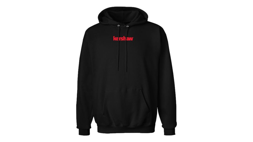 Kershaw Pullover Hoodie, Black, Medium, HOODIEKER18M