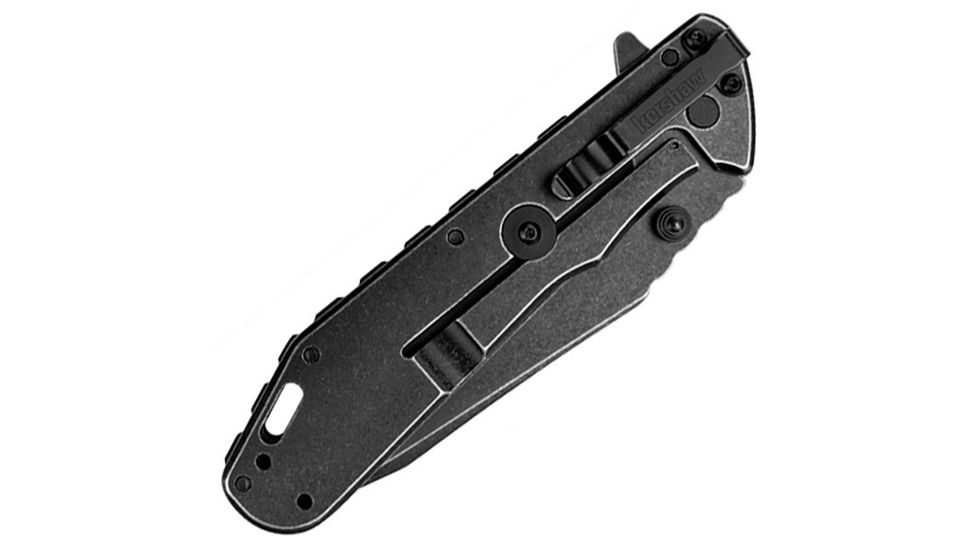 Kershaw Thermite, Black G-10 Handle, Blackwash Plain, Box K3880BW