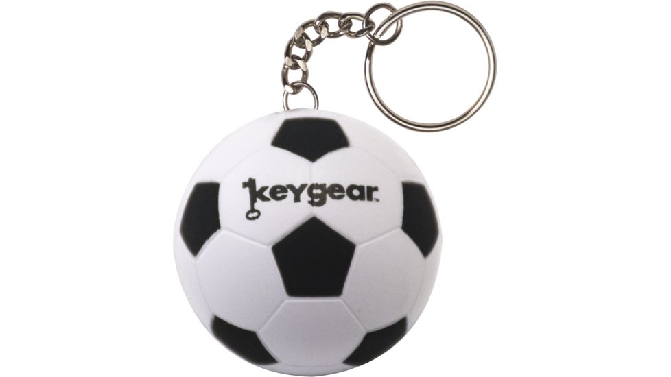 KeyGear Stress Ball, Soccer 50-KEY0451, Black/White 50-KEY0451