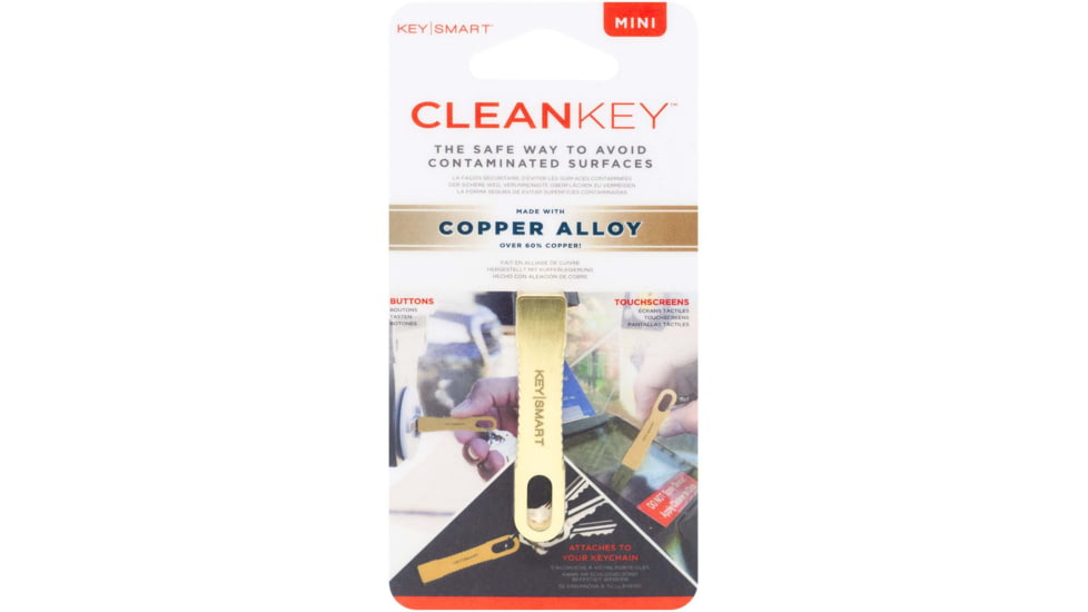 KeySmart CleanKey Mini Copper Alloy Stylus, Brass, KS908-BRS