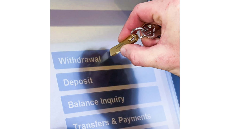 KeySmart CleanKey Mini Copper Alloy Stylus, Brass, KS908-BRS