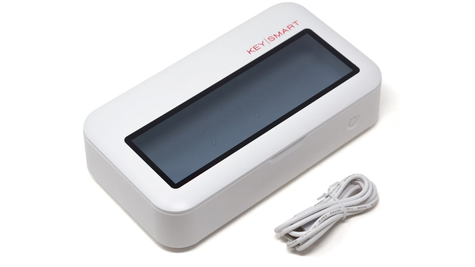 KeySmart CleanTray Charge Wireless Charging UV Light Sterilizer, white, KS926-WHT