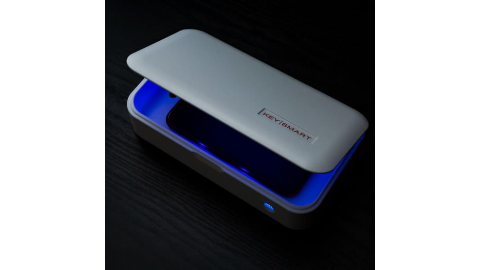 KeySmart CleanTray UV Light Sterilizer, White, KS907-WHT