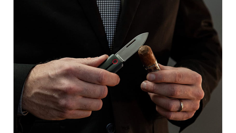 KeySmart Dapper 150 Ultra Slim Gentlemans Knife, Black, KS817-BLK