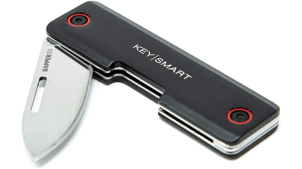 KeySmart Dapper 150 Ultra Slim Gentleman's Folding Knife, Black, KS817-BLK