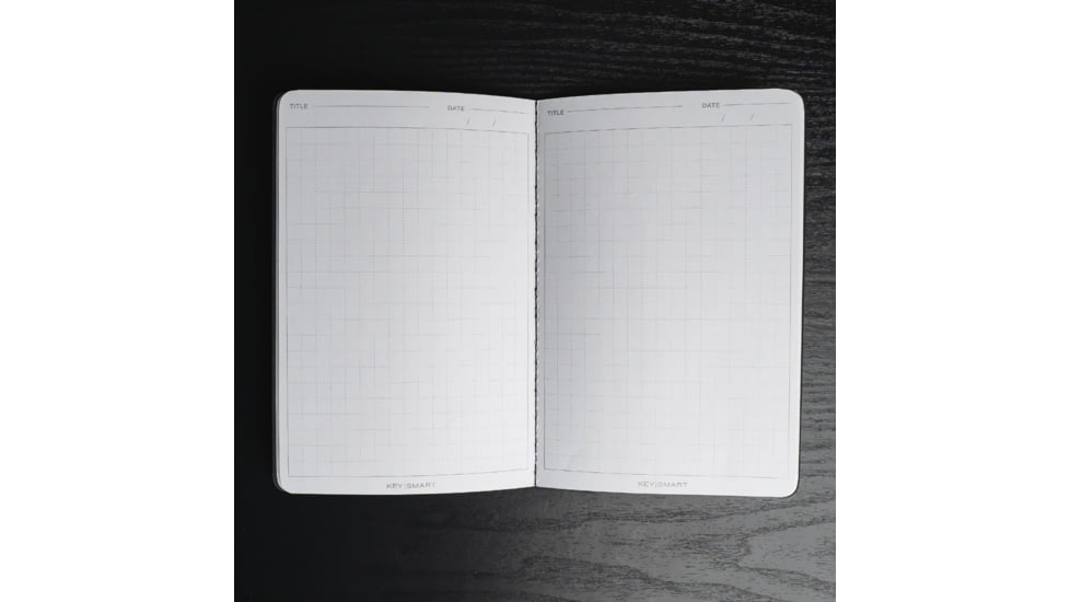 KeySmart Essential Notebook, Black, KS372-BLK