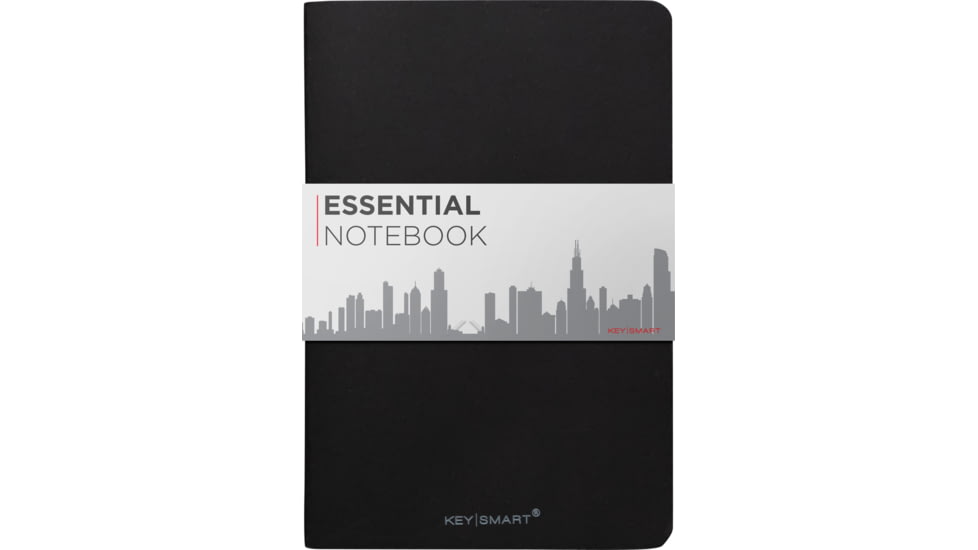 KeySmart Essential Notebook, Black, KS372-BLK