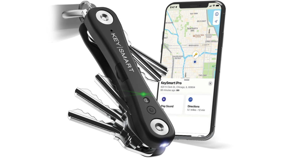 KeySmart iPRO Key Holder, Black, KS431-BLK