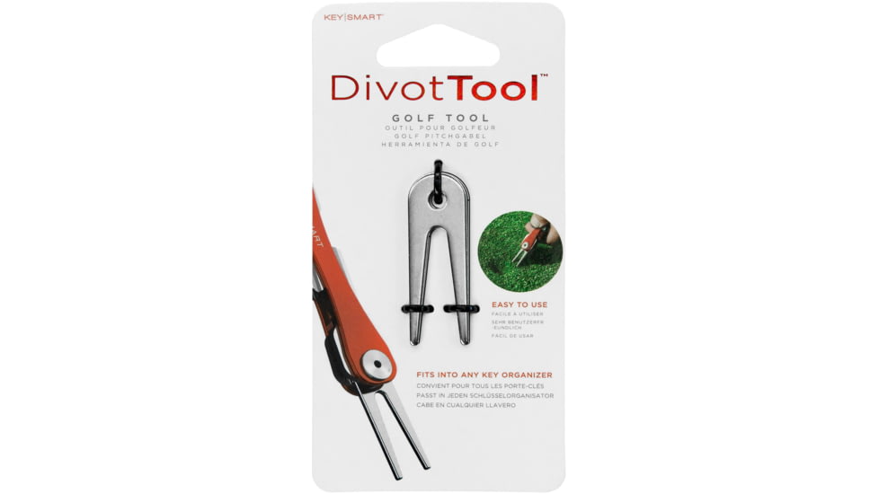 KeySmart KeySmart Divot Compact Golf Tool, Stainless, KS111-SS