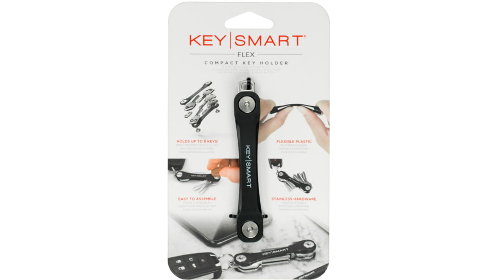 KeySmart KeySmart Flex Compact Key Holder, Black, KS050-BLK
