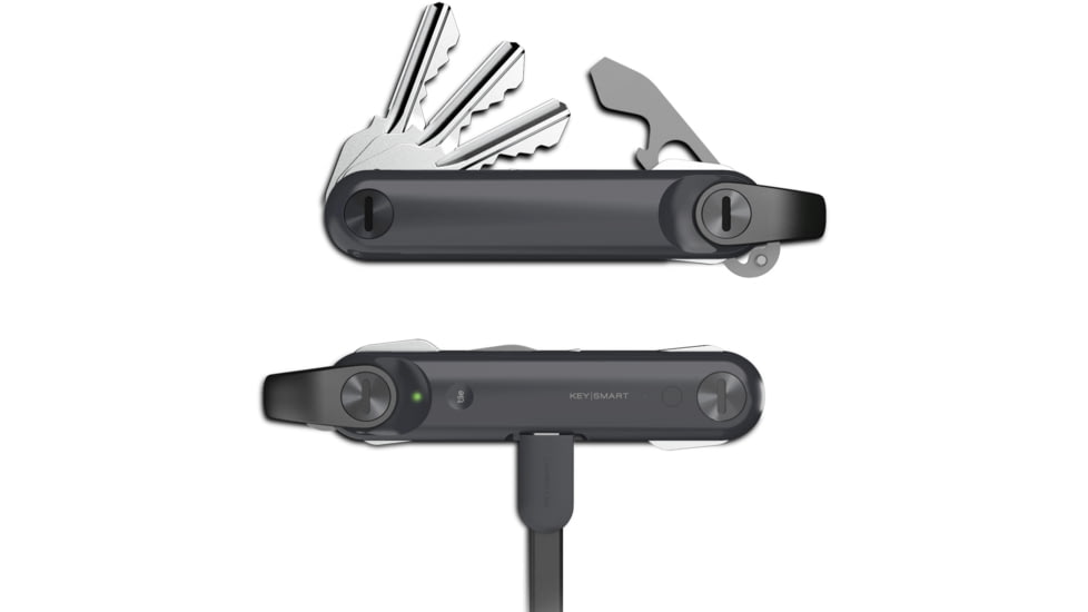 KeySmart KeySmart Max Smart Location Tracking Key Holder, Steel Gray, max, KS421-STL