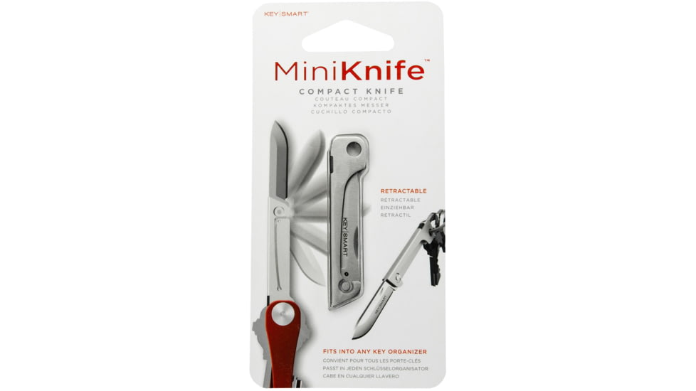 KeySmart KeySmart Mini Folding Knife, Stainless, mini, KS815-SS