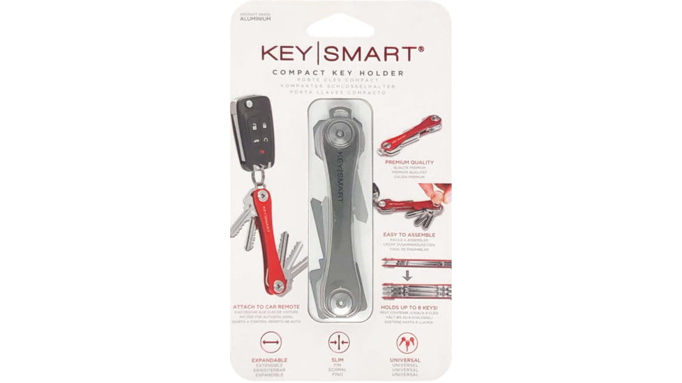 KeySmart KeySmart Original Compact Key Holder, Titanium, KS019-TI