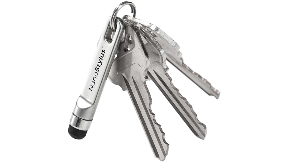 KeySmart NanoStylus Compact Keychain Stylus, Silver, KS808-SVR