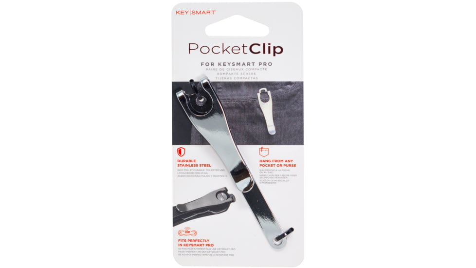 KeySmart Pocket Clip for KeySmart Key Holders, Stainless, KS800-SS