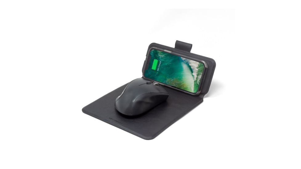 KeySmart TaskPad Mini Wireless Charging Mousepad, Black, KS503-BLK