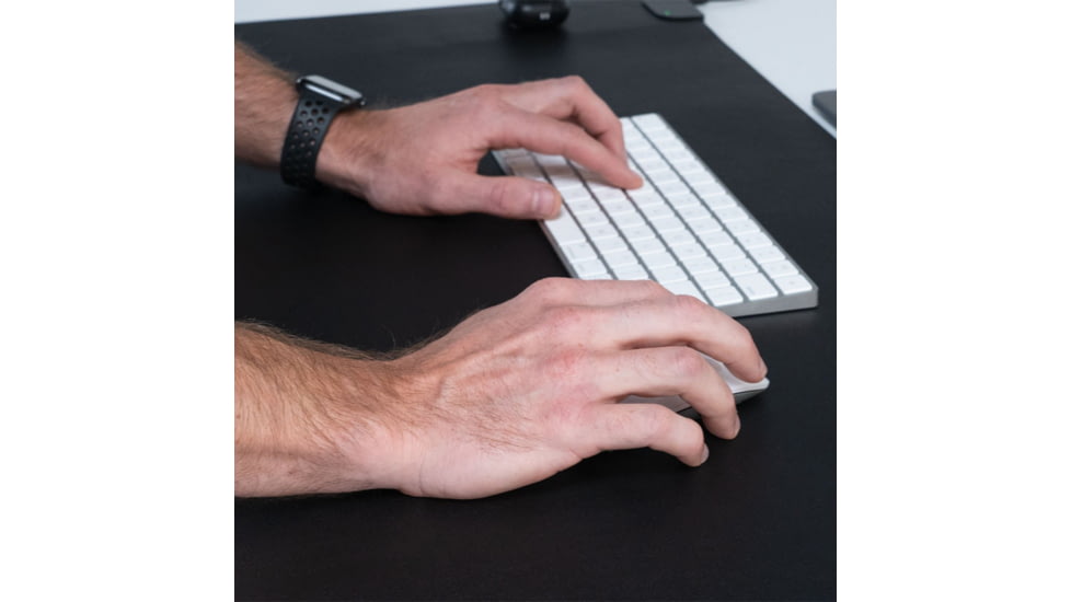 KeySmart TaskPad Wireless Charging Desk Pad, Black, KS923-BLK