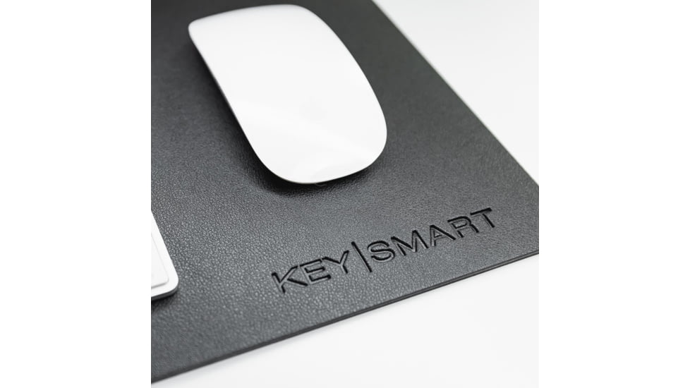 KeySmart TaskPad Wireless Charging Desk Pad, Black, KS923-BLK