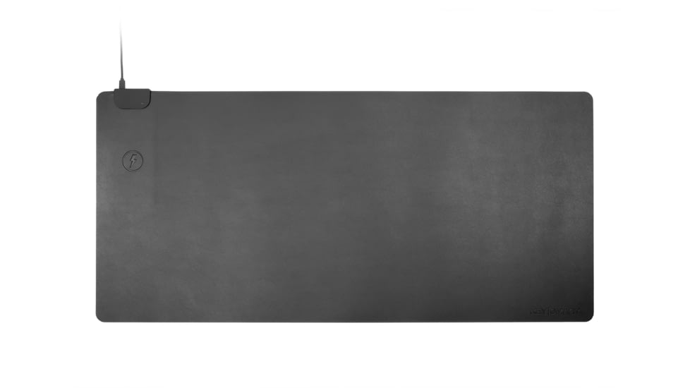 KeySmart TaskPad Wireless Charging Desk Pad, Black, KS923-BLK