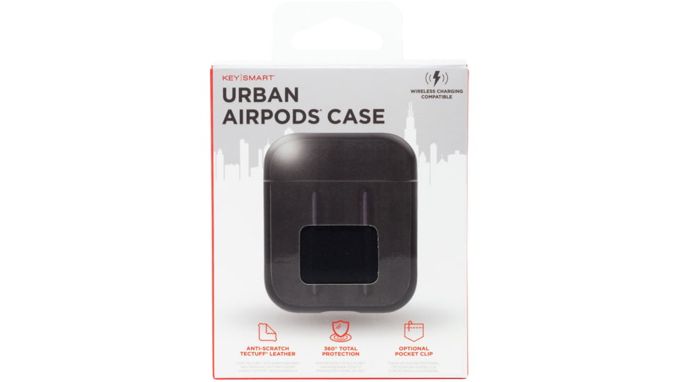 KeySmart Tectuff Airpods Case, Black, KS840-BLK