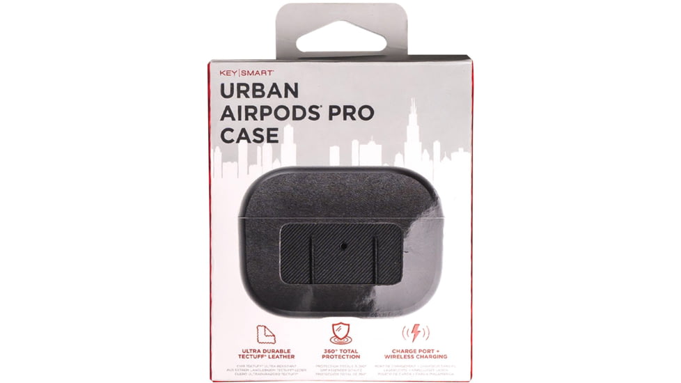 KeySmart Tectuff AirPods Pro Case, Black, KS839-BLK