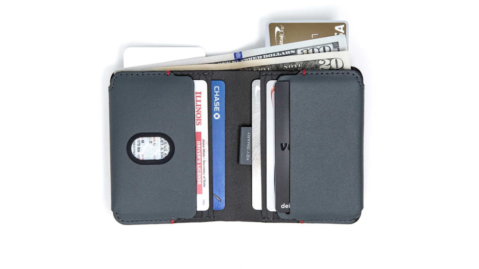 KeySmart Urban Union Bi-Fold Wallet, Grey, KS837-GRY