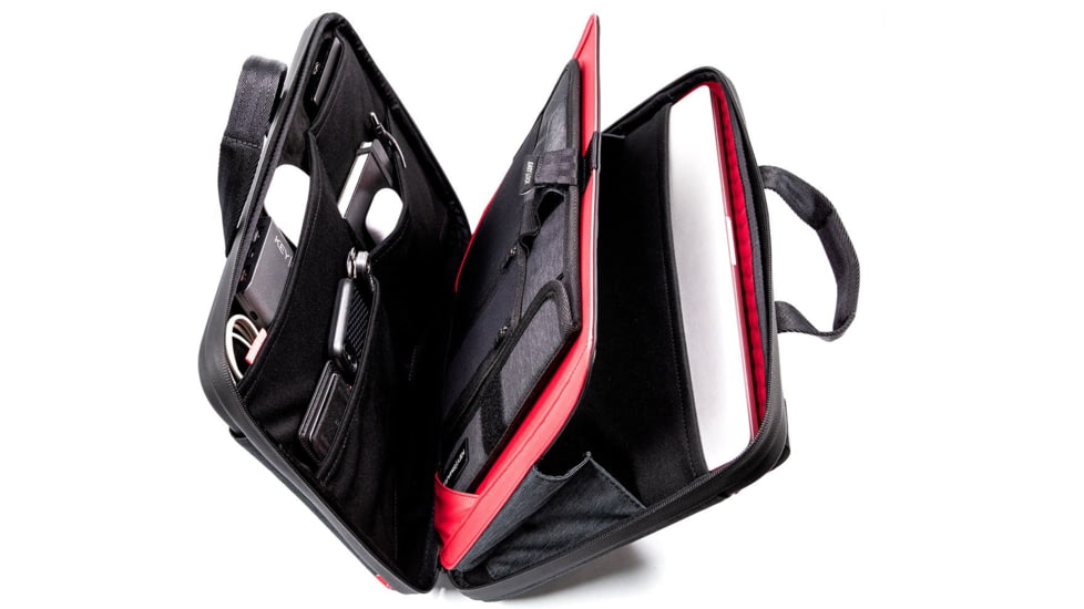 KeySmart Urban Union Portfolio Briefcase, Black, KS358-SLT