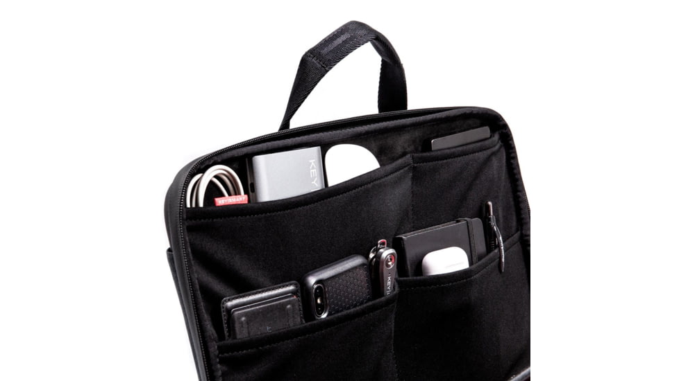 KeySmart Urban Union Portfolio Briefcase, Black, KS358-SLT